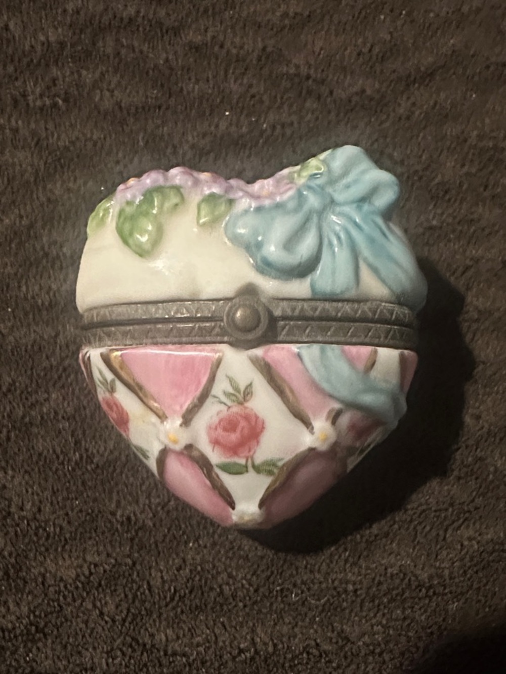 Heart Trinket Box with Key